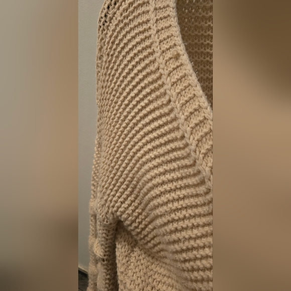 Tea & Cup Los Angeles Knit Cardigan Bubble Sleeves M/L Polyester - Picture 15 of 16